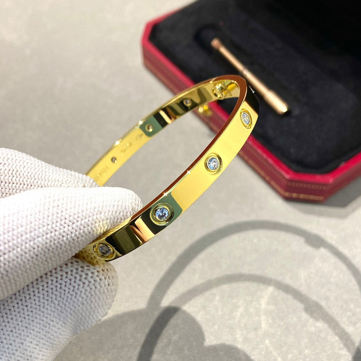 [Avelora Jewelry ]LOVE BRACELET 6.1MM 10 DIAMONDS