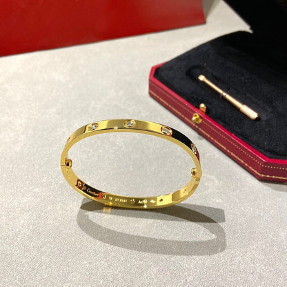 [Avelora]CLASSIC 6.1MM LOVE BANGLE - 10-DIAMOND