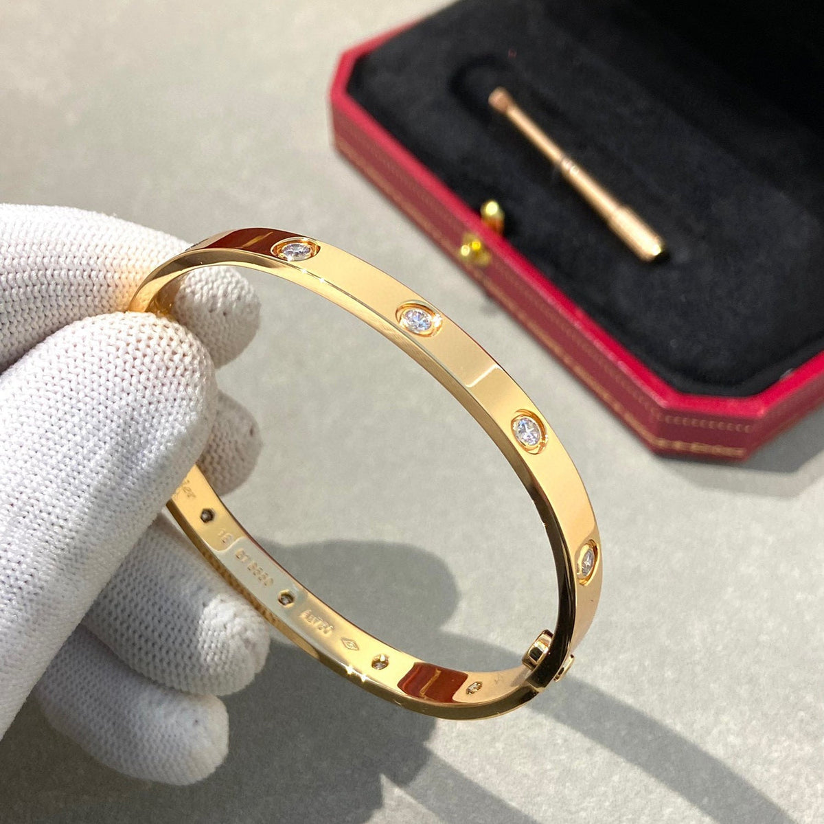 [Avelora Jewelry ]LOVE BRACELET 6.1MM 10 DIAMONDS