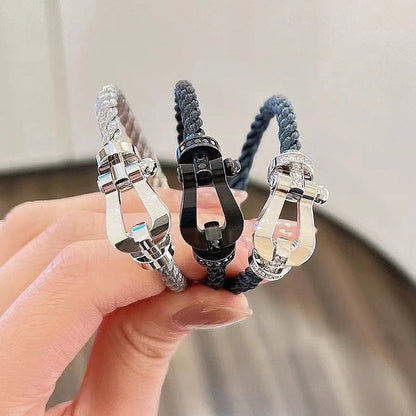 [Avelora]FORCE LARGE HORSESHOE BRACELET - ROSE GOLD