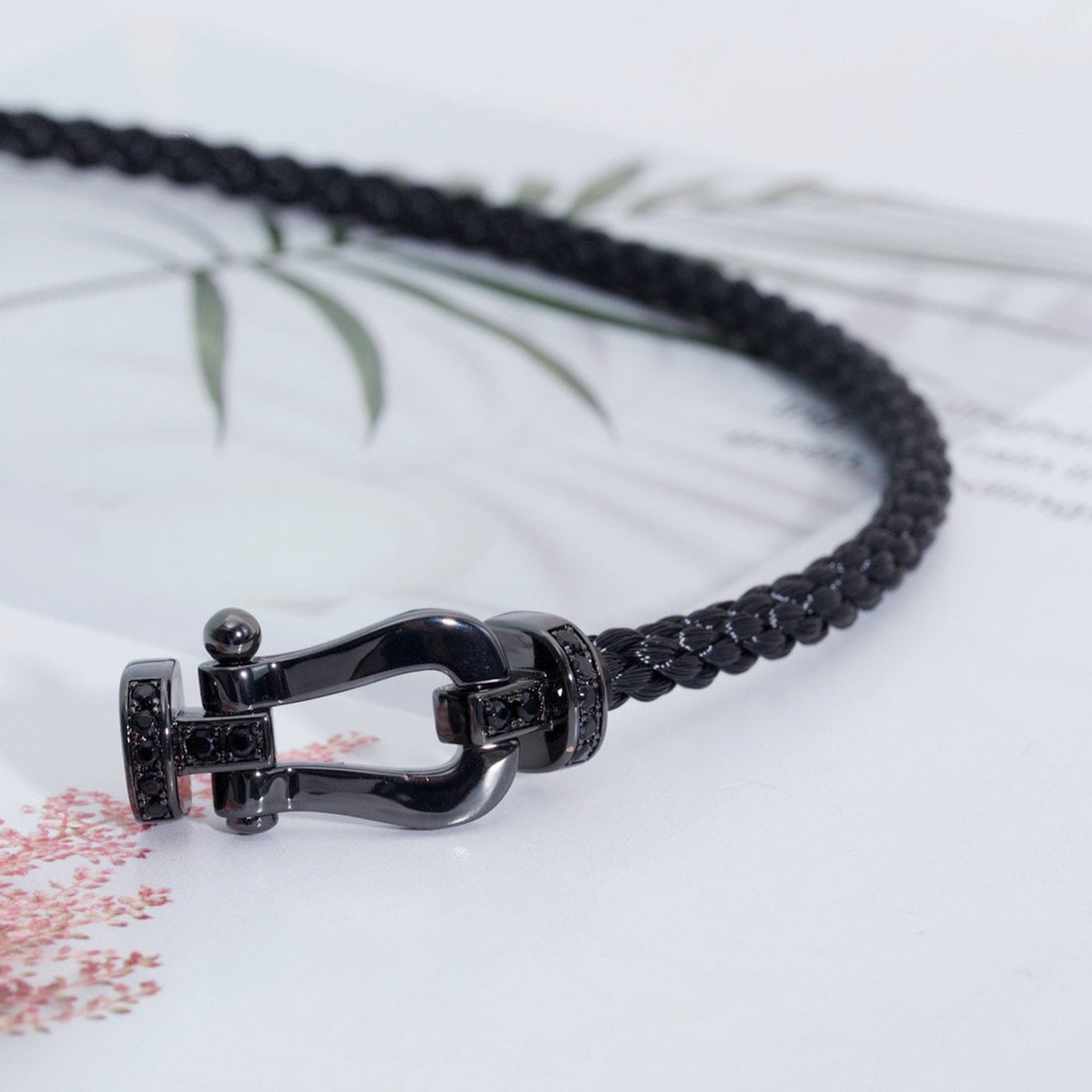 [Avelora Jewelry ]FORCE LARGE SERIES HORSESHOE BLACK SAMURAI BRACELET
