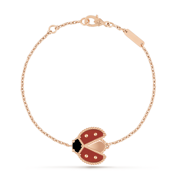 [Avelora Jewelry ]LUCKY SPRING 1 MOTIF PINK GOLD BRACELET