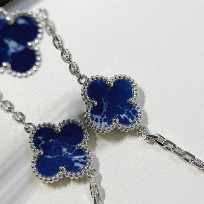 [Avelora]LUCKY CLOVER 5-MOTIF BRACELET - PIETERSITE COLLECTION