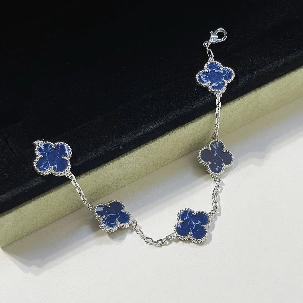 [Avelora Jewelry ]CLOVER 5 MOTIF PIETERSITE BRACELET COLLECTION