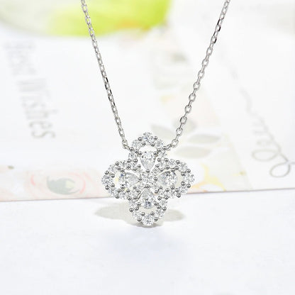 [Avelora]LOOP NECKLACE FULL MOTIF DIAMOND 16MM MULTIPLE COLORS