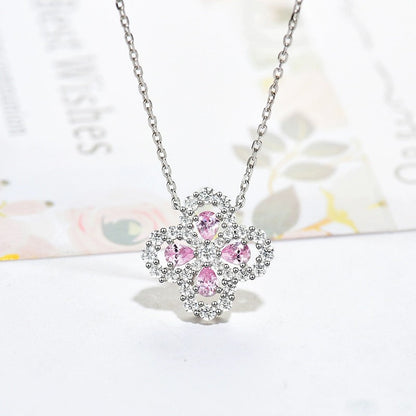 [Avelora]LOOP NECKLACE FULL MOTIF DIAMOND 16MM MULTIPLE COLORS