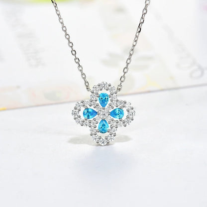 [Avelora]LOOP NECKLACE FULL MOTIF DIAMOND 16MM MULTIPLE COLORS