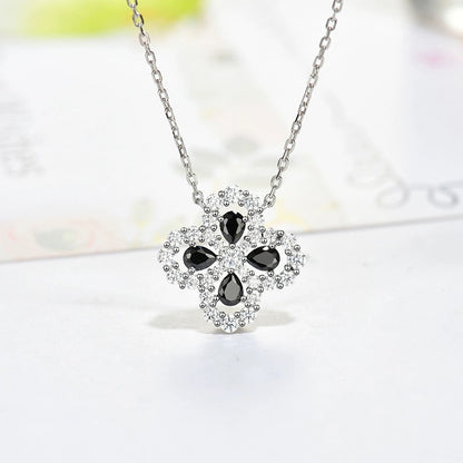 [Avelora]LOOP NECKLACE FULL MOTIF DIAMOND 16MM MULTIPLE COLORS