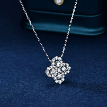 [Avelora]LOOP NECKLACE FULL MOTIF DIAMOND 16MM MULTIPLE COLORS