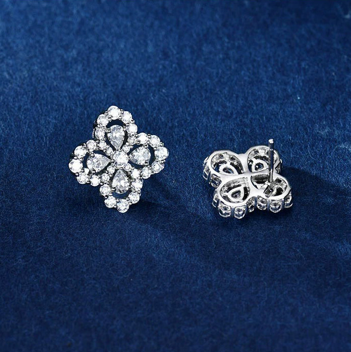 [Avelora]LOOP EARRINGS FULL MOTIF DIAMOND 16MM