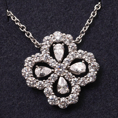 [Avelora]LOOP NECKLACE FULL MOTIF DIAMOND 16MM MULTIPLE COLORS