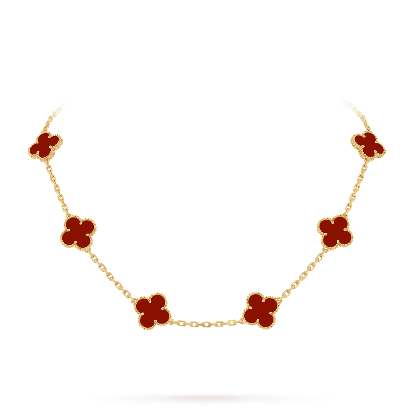 [Avelora]CLASSIC LUCKY 10-MOTIF CLOVER NECKLACE GOLD COLLECTION