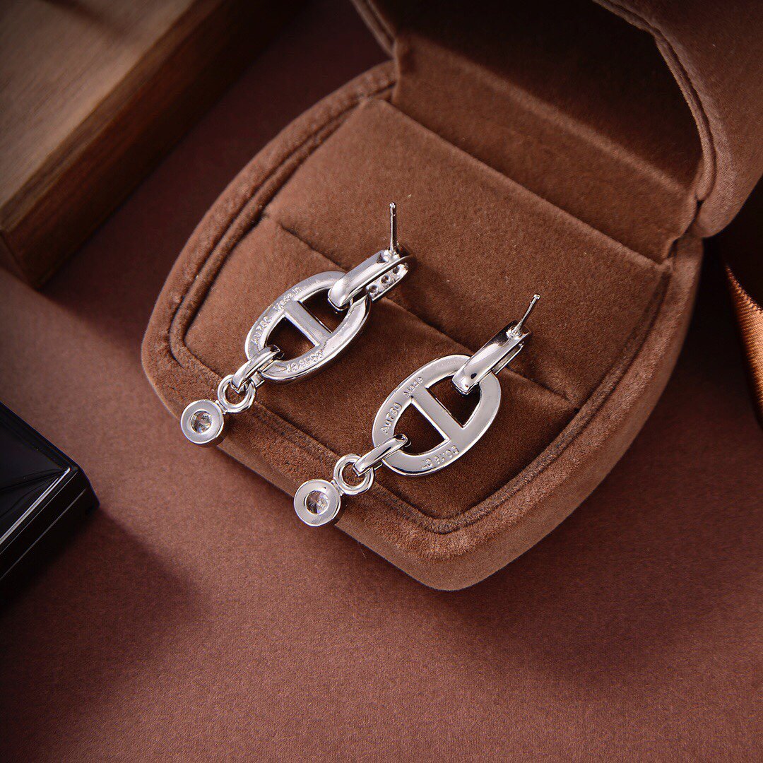 [Avelora Jewelry ]HM CHAINE DIAMOND EARRINGS
