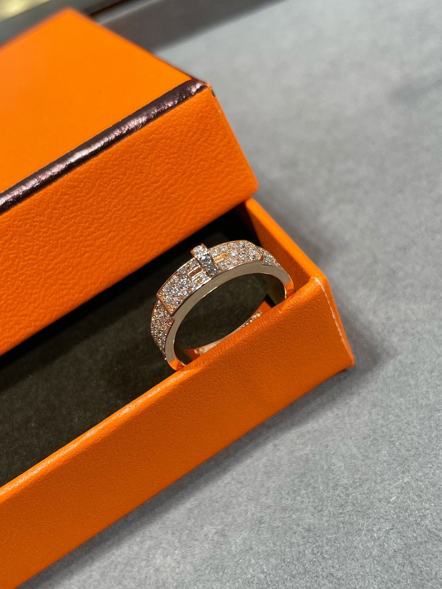 [Avelora]KELLY ROSE GOLD DIAMOND RING
