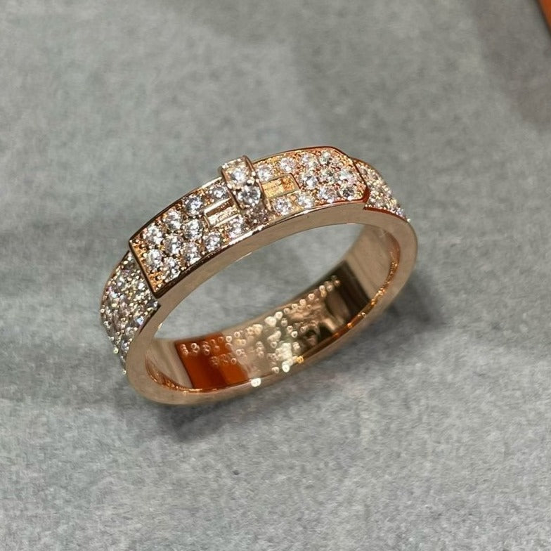 [Avelora]KELLY ROSE GOLD DIAMOND RING