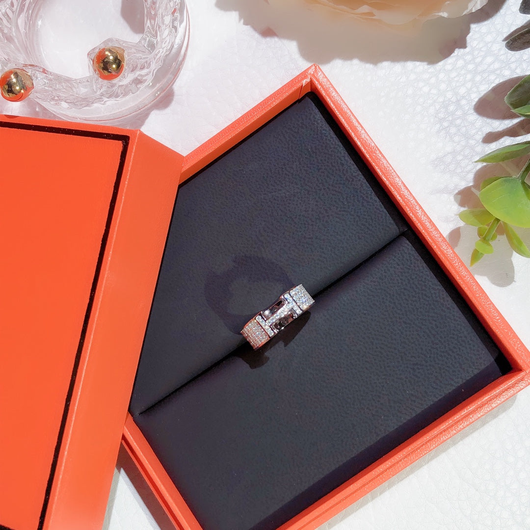 [Avelora Jewelry ]H RING FULL DIAMOND