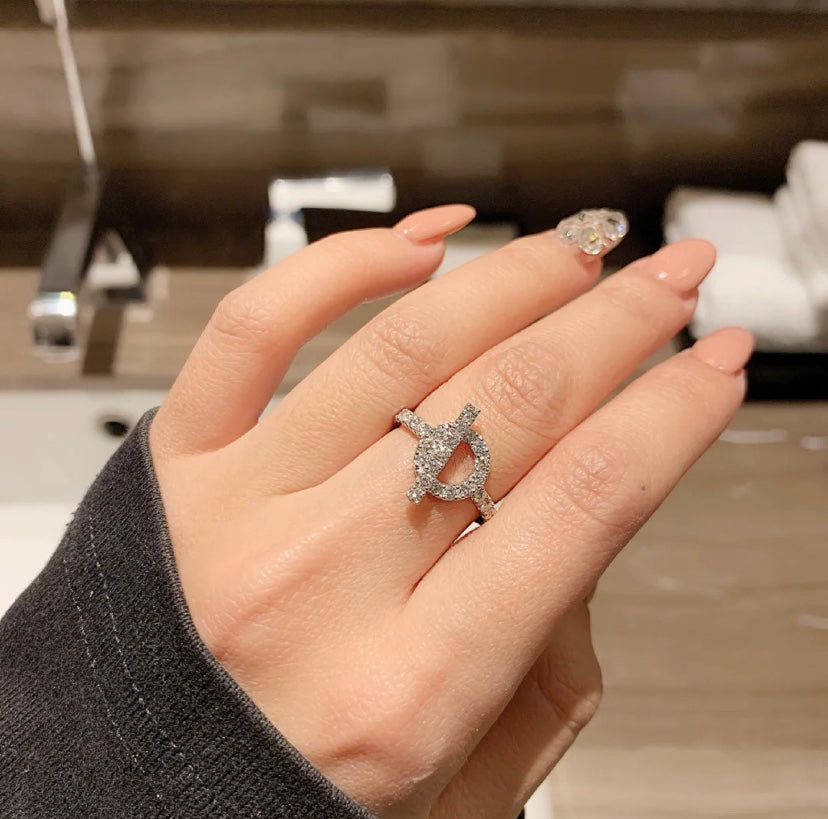 [Avelora]ECHAPPEE RING SILVER DIAMOND
