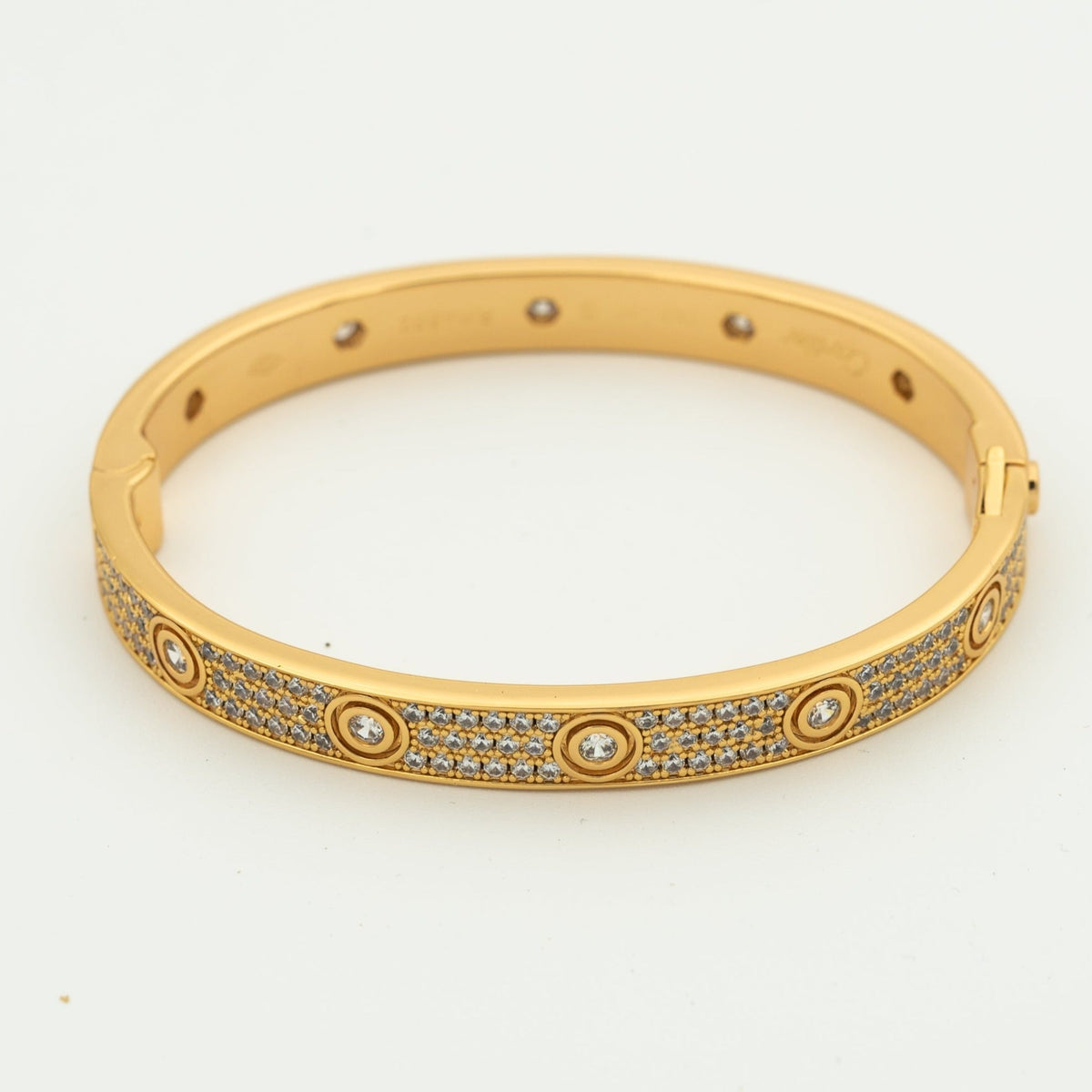 [Avelora Jewelry ]LOVE BRACELET 6.1MM DIAMOND-PAVED 10 BIG DIAMONDS