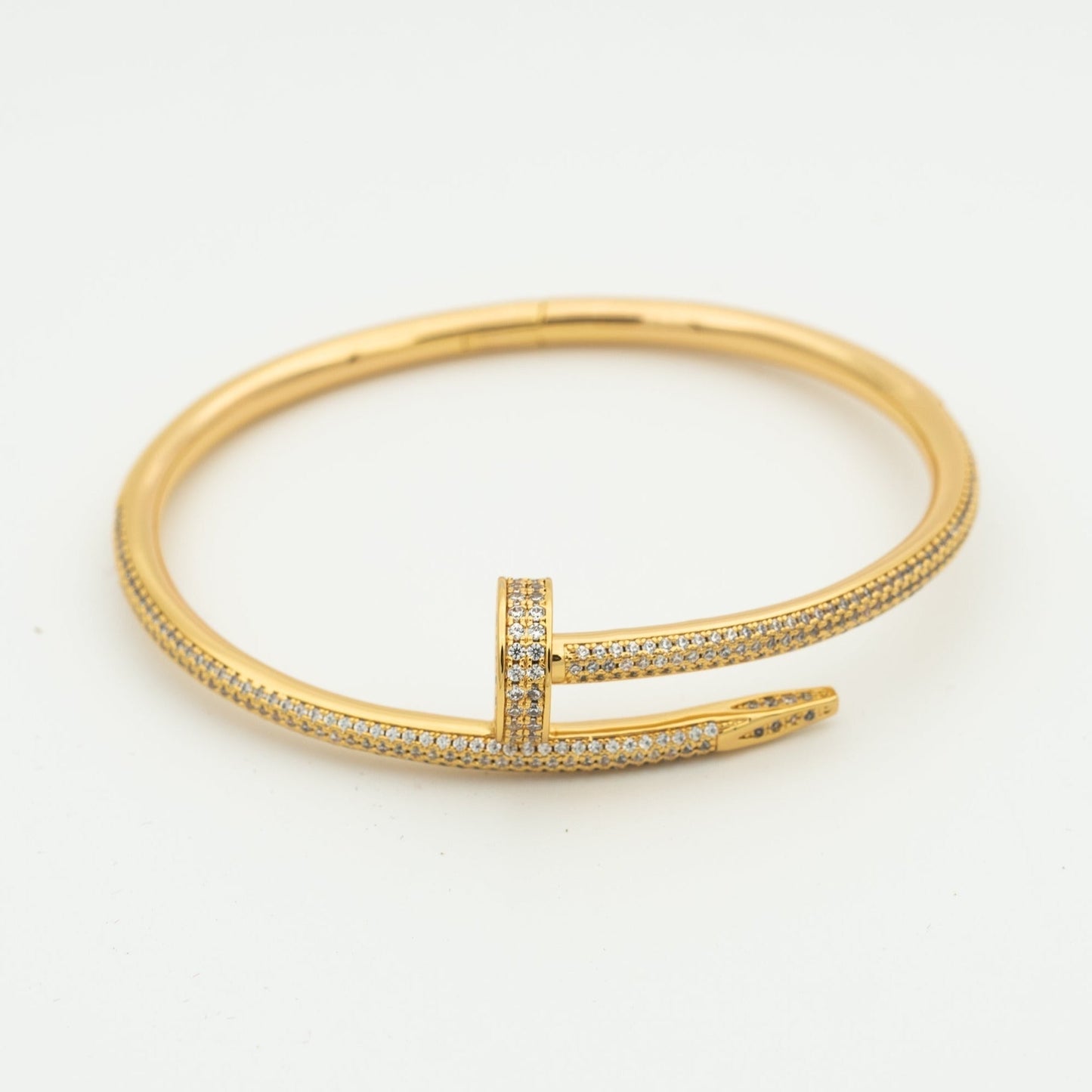 [Avelora]JUSTE UN CLOU 3.5MM FULL PAVÉ NAIL BANGLE