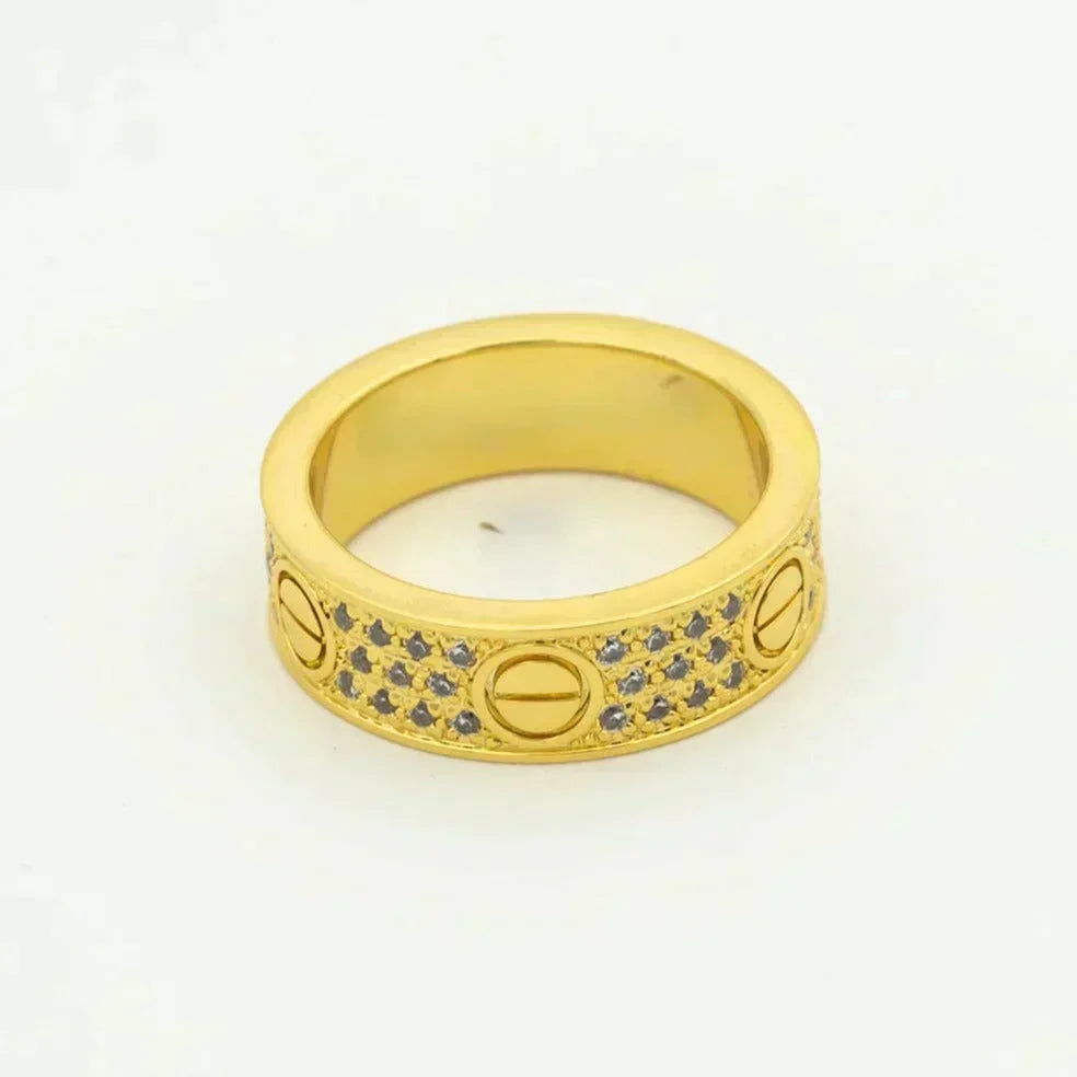 [Avelora Jewelry ]LOVE RING 5.5MM DIAMONDS PAVED