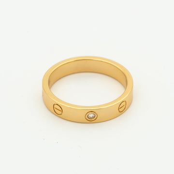 [Avelora Jewelry ]LOVE RING 4MM 1 DIAMOND PINK GOLD
