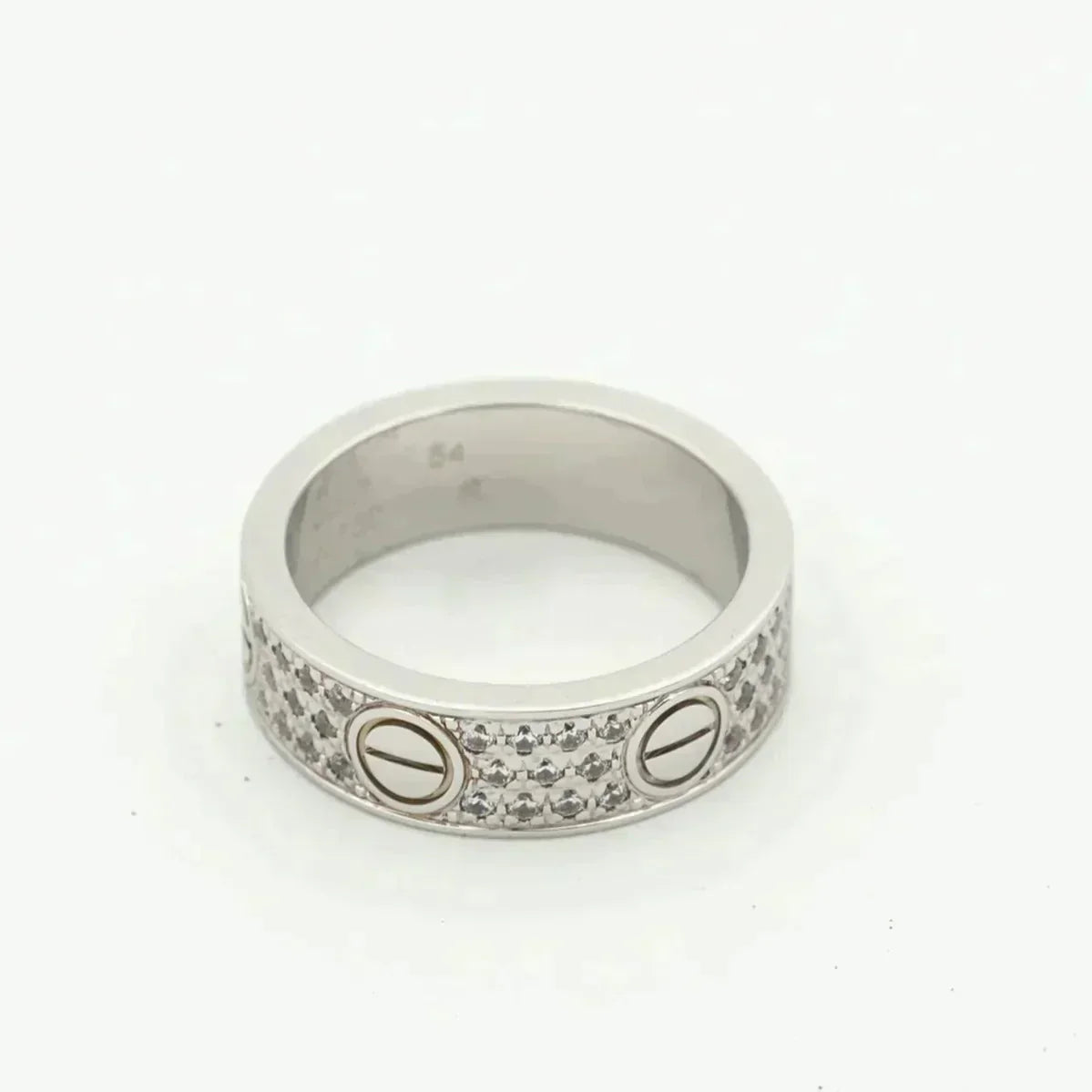 [Avelora Jewelry ]LOVE RING 5.5MM DIAMONDS PAVED