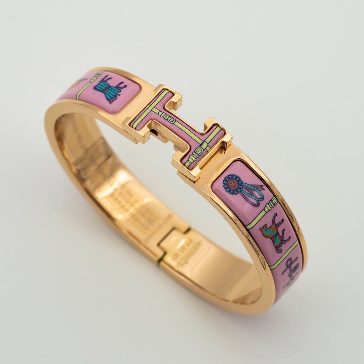 [Avelora Jewelry ]H PINK GOLD BRACELET PINK CERAMIC