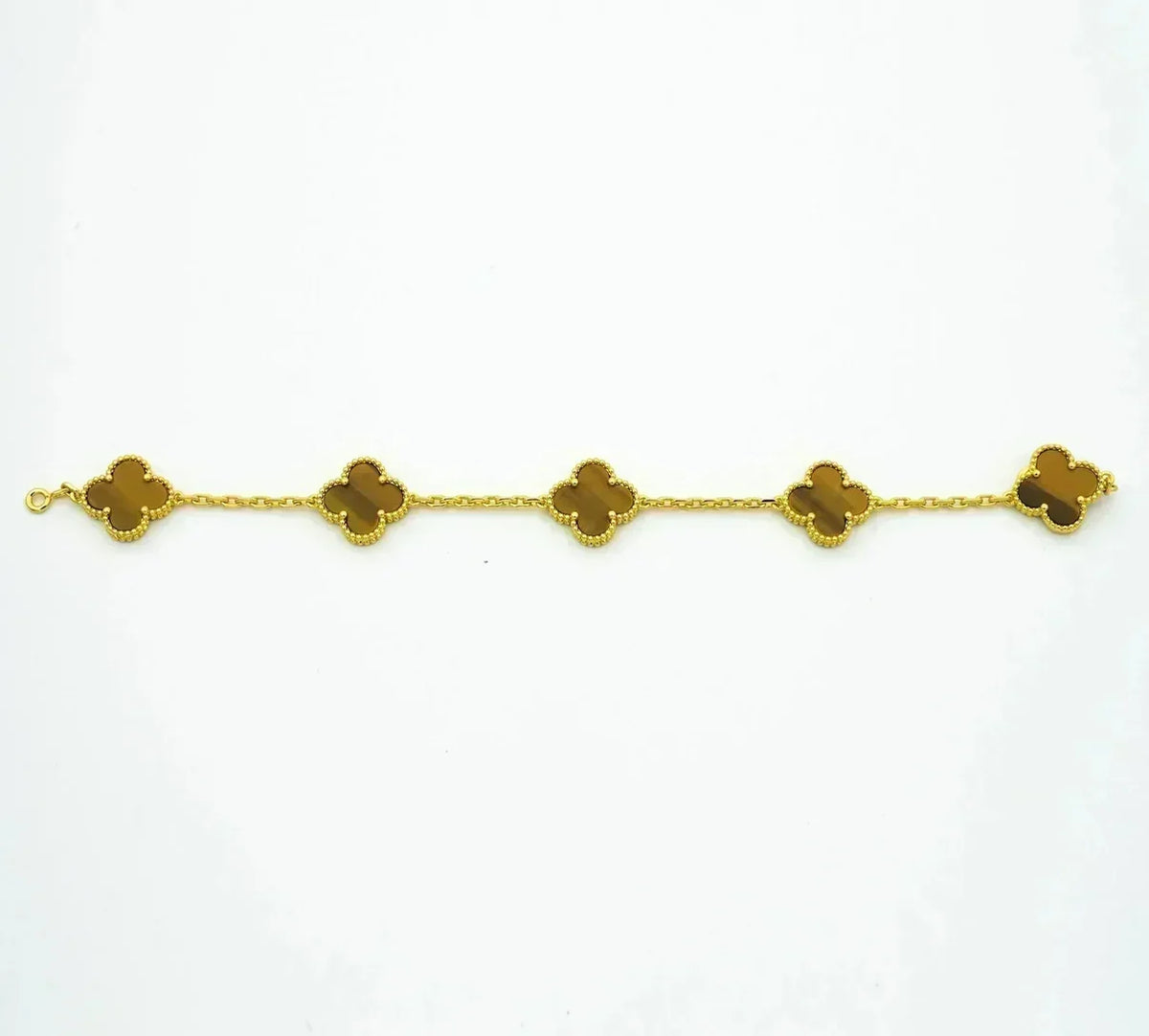 [Avelora Jewelry ] CLOVER 5 MOTIFS TIGER EYE BRACELET COLLECTION