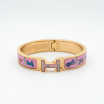 [Avelora Jewelry ]H PINK GOLD BRACELET PINK CERAMIC