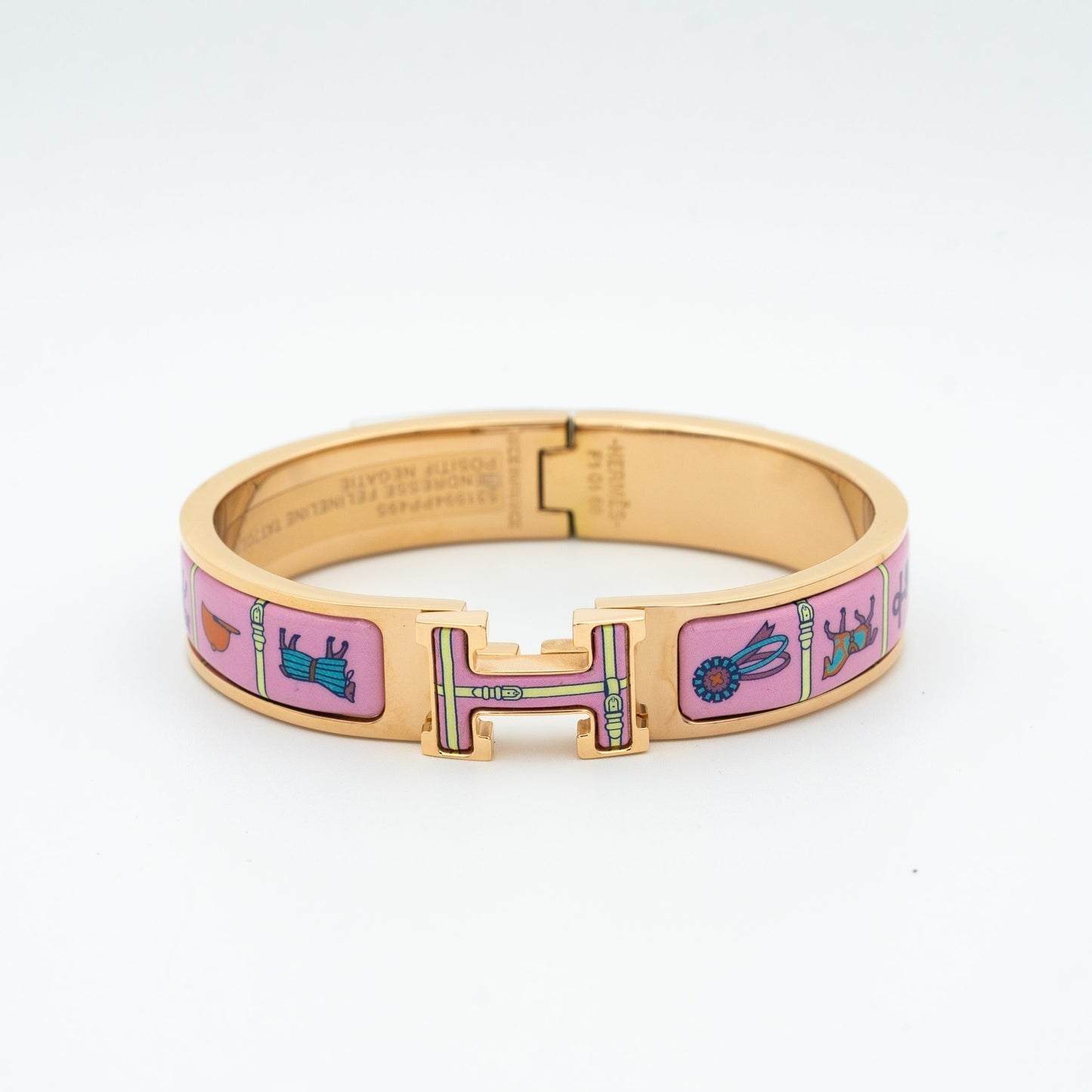 [Avelora]H ROSE GOLD BRACELET PINK CERAMIC