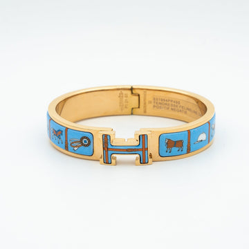 [Avelora Jewelry ]H PINK GOLD BRACELET BLUE CERAMIC