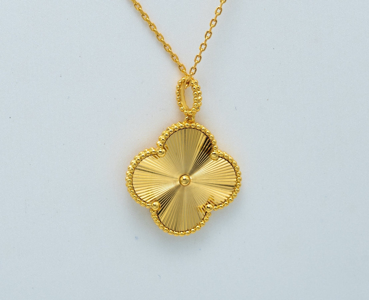[Avelora Jewelry ]CLOVER 25MM PEDANT NECKLACE GOLD