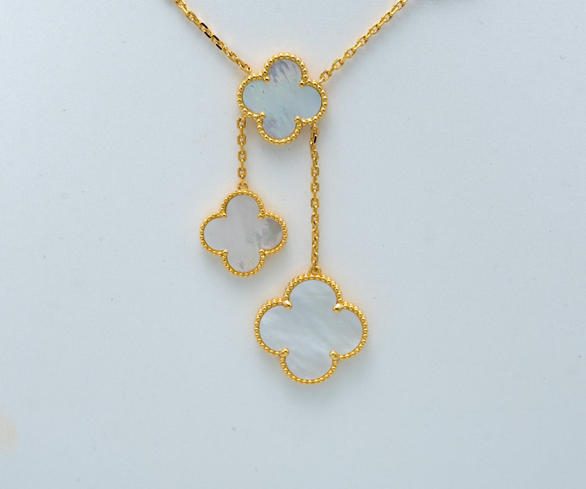 [Avelora Jewelry ]CLOVER MOTHER OF PEARL NECKLACE 6 MOTIF