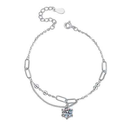[Avelora]CLASSIC SOLITAIRE MOISSANITE BRACELET