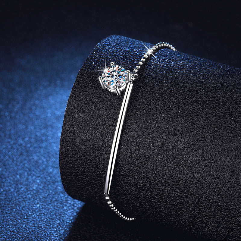 [Avelora]ELEGANT HALF-MOON CURVE MOISSANITE BRACELET