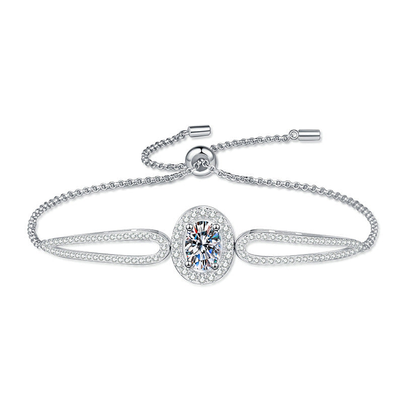 [Avelora]"PIGEON'S EGG" TEARDROP MOISSANITE BRACELET