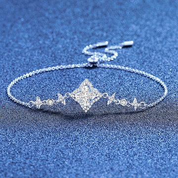 [Avelora]MARQUISE-CLOVER MOISSANITE BRACELET