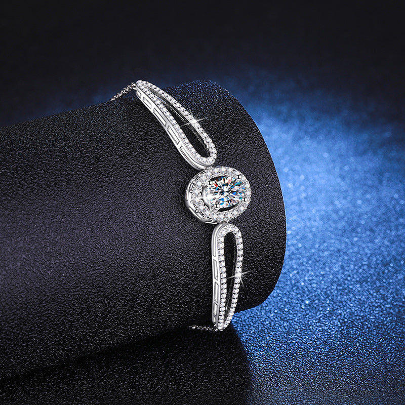 [Avelora]"PIGEON'S EGG" TEARDROP MOISSANITE BRACELET