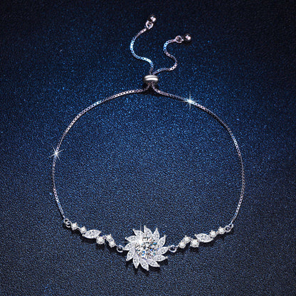 [Avelora]RADIANT SUNFLOWER MOISSANITE BRACELET