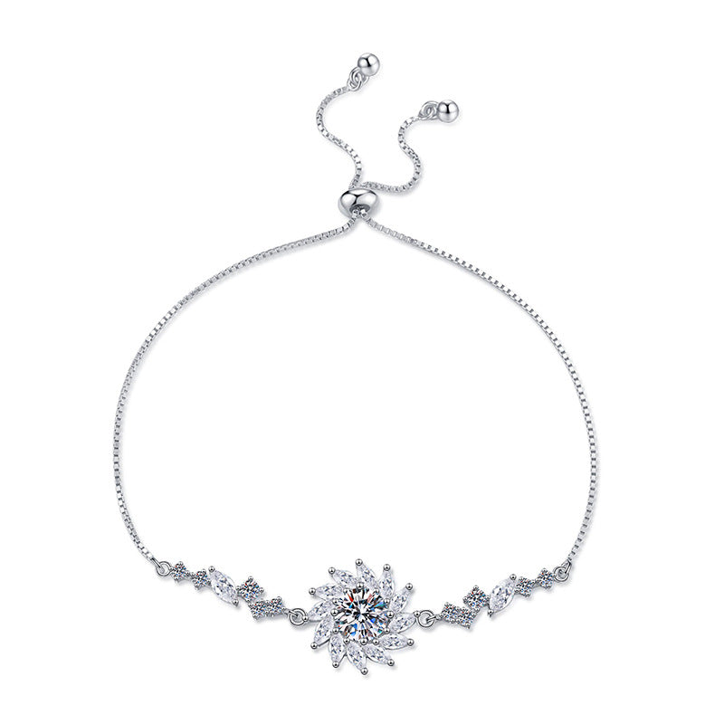 [Avelora]RADIANT SUNFLOWER MOISSANITE BRACELET