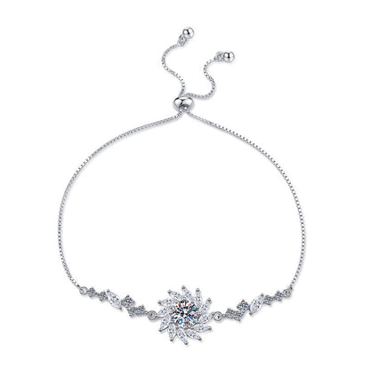 [Avelora]RADIANT SUNFLOWER MOISSANITE BRACELET