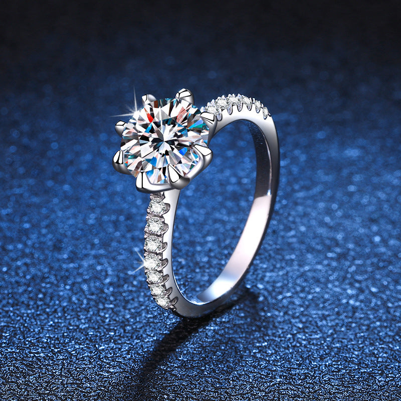 [Avelora]BOLD TIGER CLAW MOISSANITE ENGAGEMENT RING