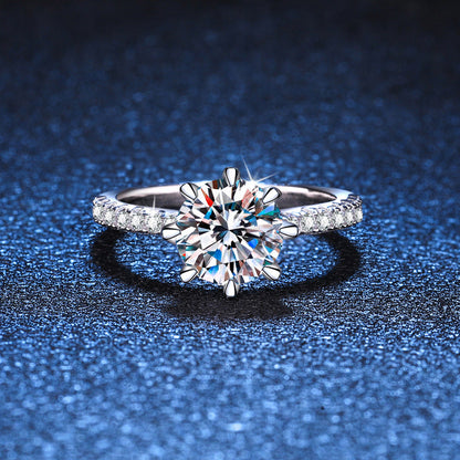 [Avelora]BOLD TIGER CLAW MOISSANITE ENGAGEMENT RING