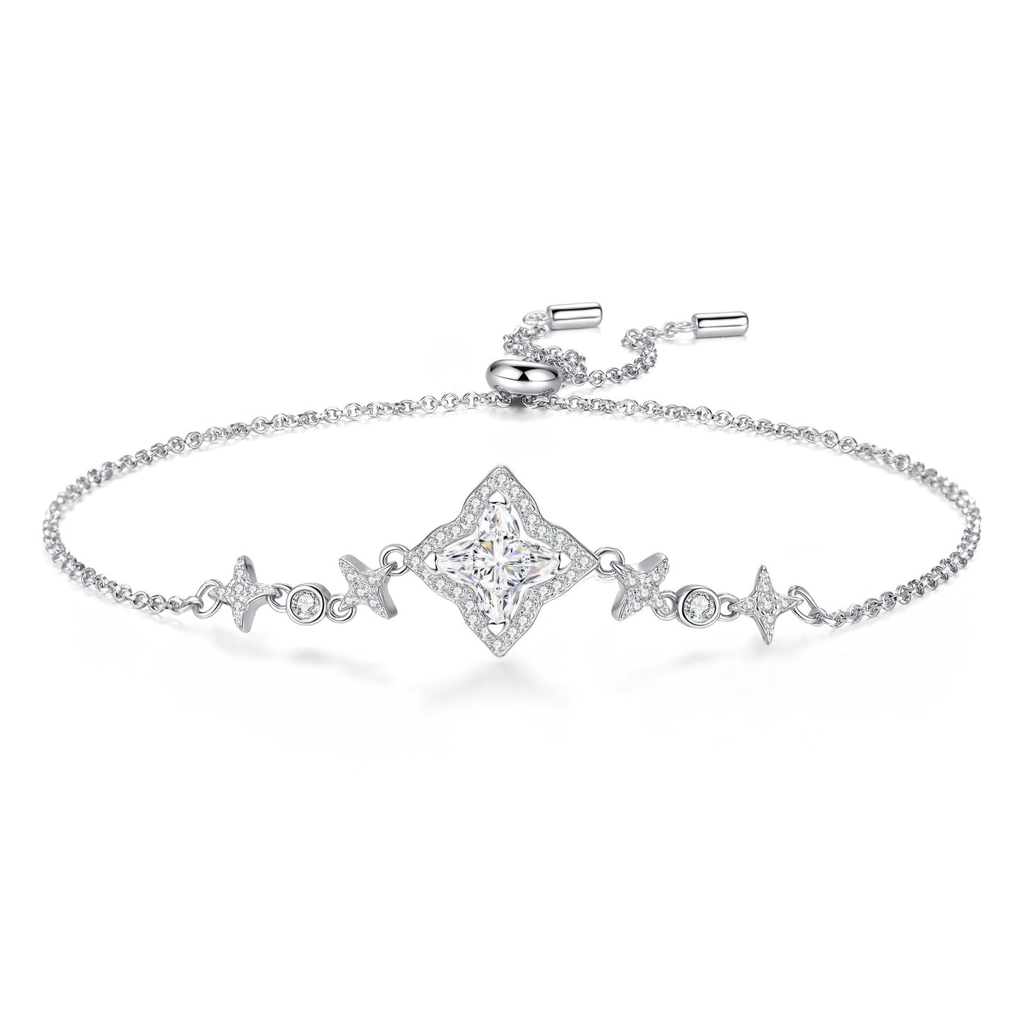 [Avelora]MARQUISE-CLOVER MOISSANITE BRACELET