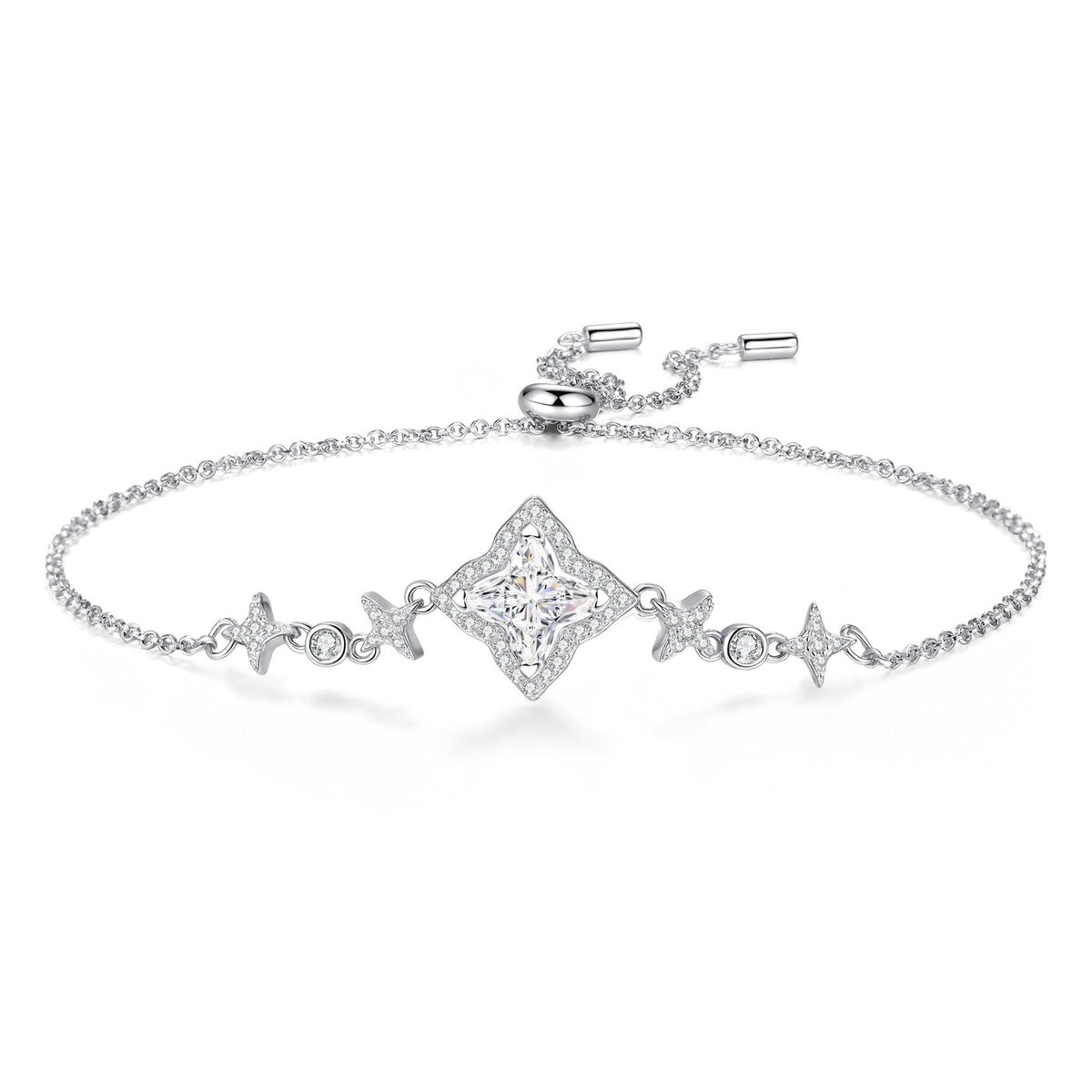 [Avelora]MARQUISE-CLOVER MOISSANITE BRACELET