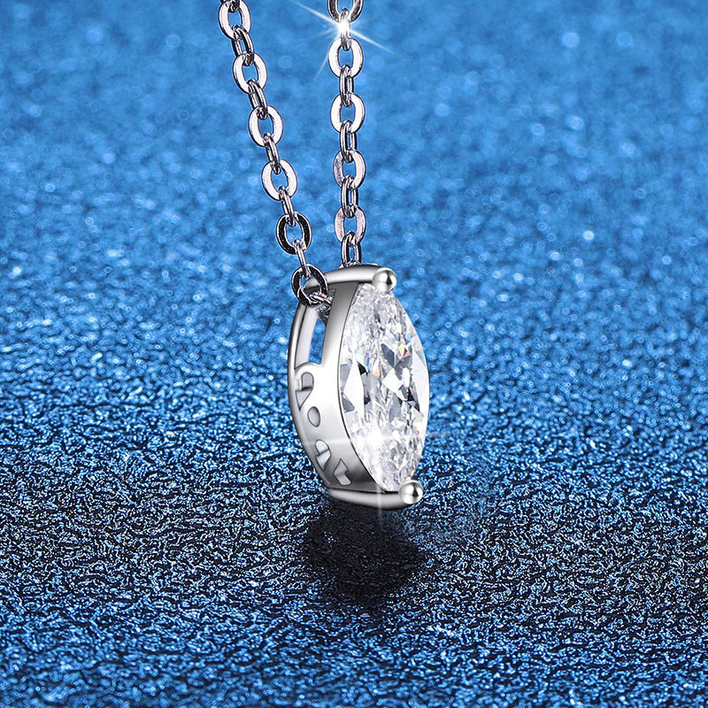 [Avelora]SOPHISTICATED MARQUISE-CUT MOISSANITE PENDANT NECKLACE