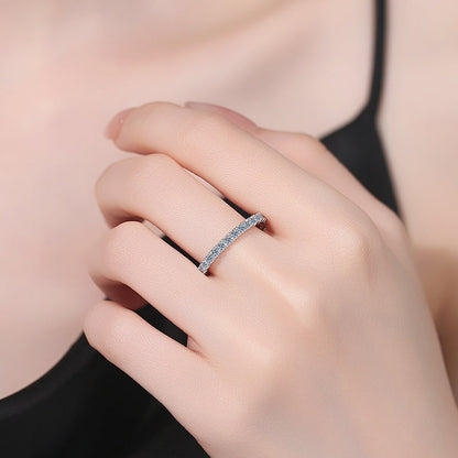 [Avelora]DAINTY 0.87CT FULL ETERNITY MOISSANITE RING