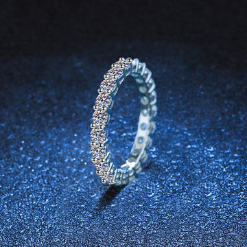 [Avelora]LUXURIOUS 2.2 CARAT FULL ETERNITY MOISSANITE RING
