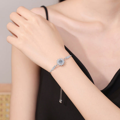 [Avelora]RADIANT SUNFLOWER MOISSANITE BRACELET