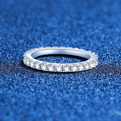 [Avelora]DAINTY 0.87CT FULL ETERNITY MOISSANITE RING